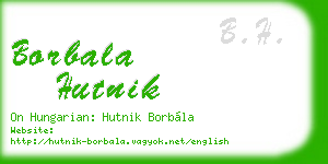 borbala hutnik business card